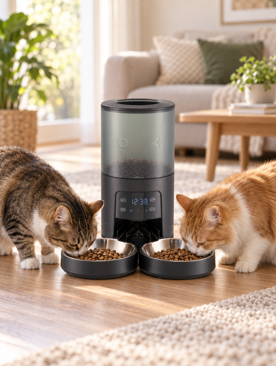 Automatic Cat Feeder for Two Cats: What to Look For (And What to Avoid)