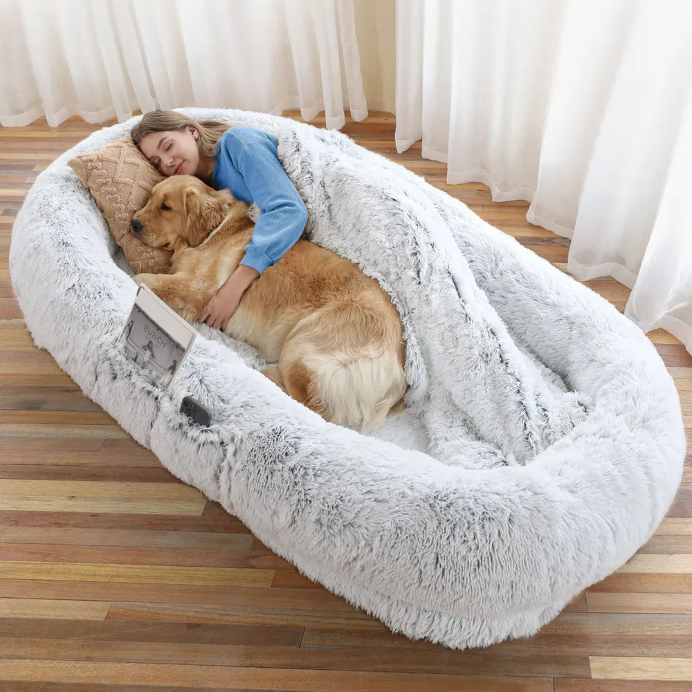 The Giant Dog Bed You Can Actually Sleep In With Your Dog