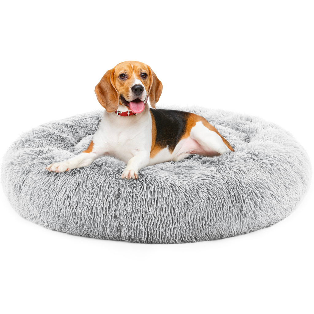 Cloud Calming Bed™ – Anti-Slip Plush Donut Bed for Dogs & Cats