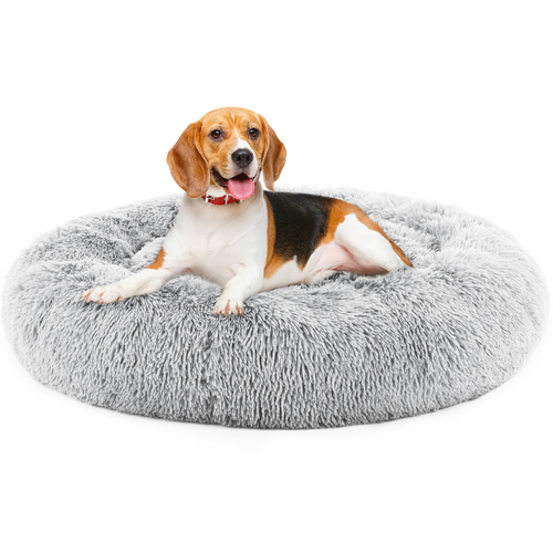 Cloud Calming Bed™ – Anti-Slip Plush Donut Bed for Dogs & Cats